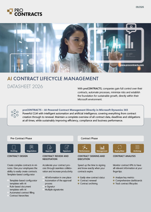 A4 Flyer proCONTRACTS Datenblatt