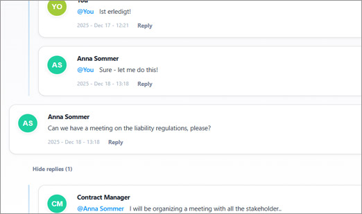 proCONTRACTS - Alert function, avoid risks - integrated into Microsoft Dynamics 365